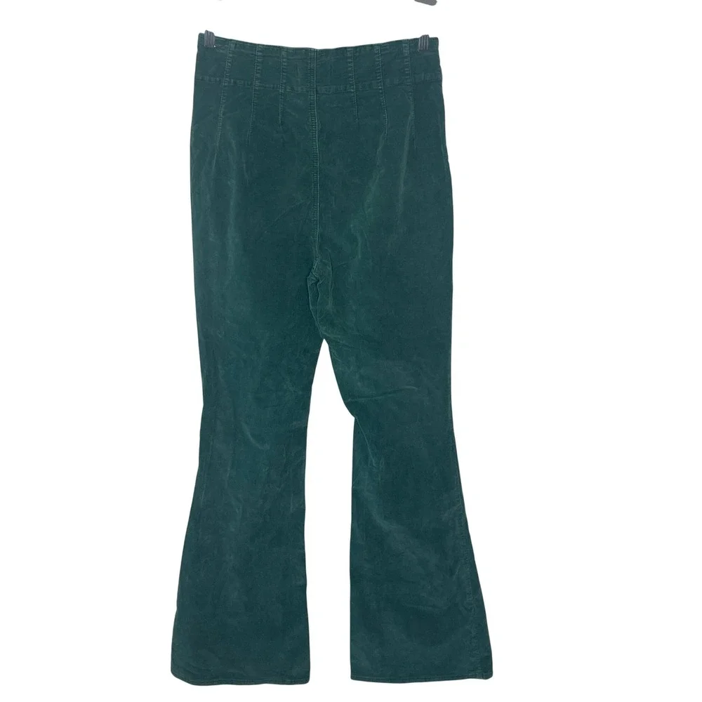 We The Free  Just Float On Cord Flare Jeans Teal Green Size‎ 31 High Rise